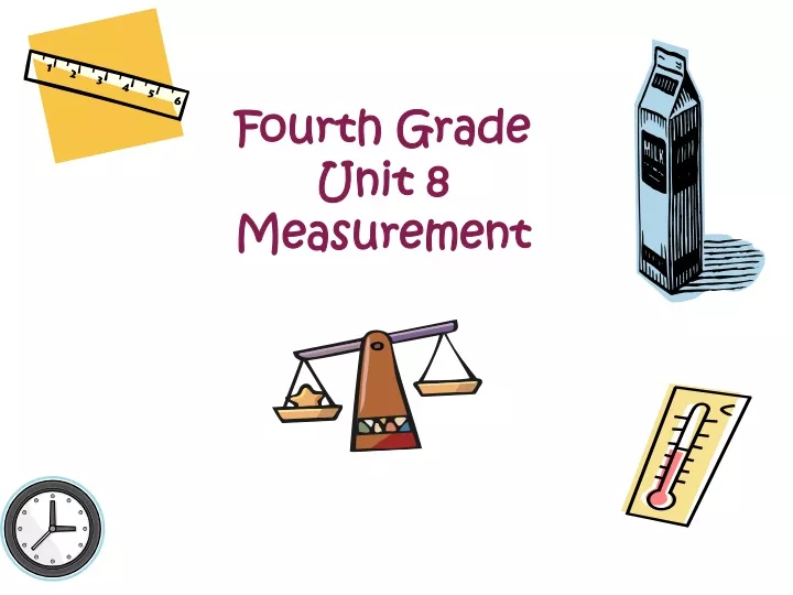 fourth grade unit 8 measurement