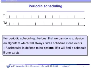 Periodic scheduling