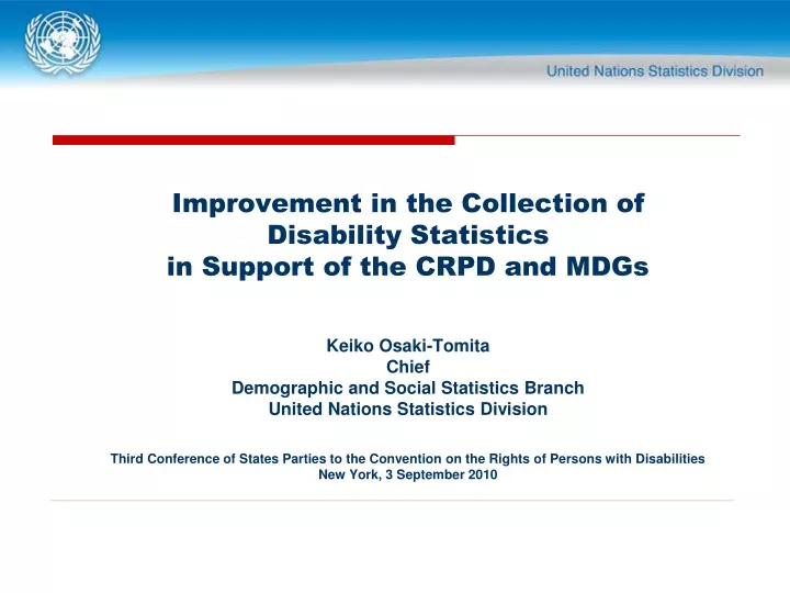 improvement in the collection of disability