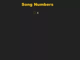 Song Numbers