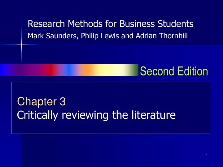 research methods for business students mark