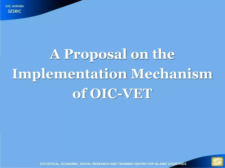 a proposal on the implementation mechanism