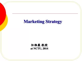 Marketing Strategy