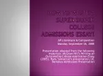How to Write a Super-Duper College Admissions Essay! - slide 1