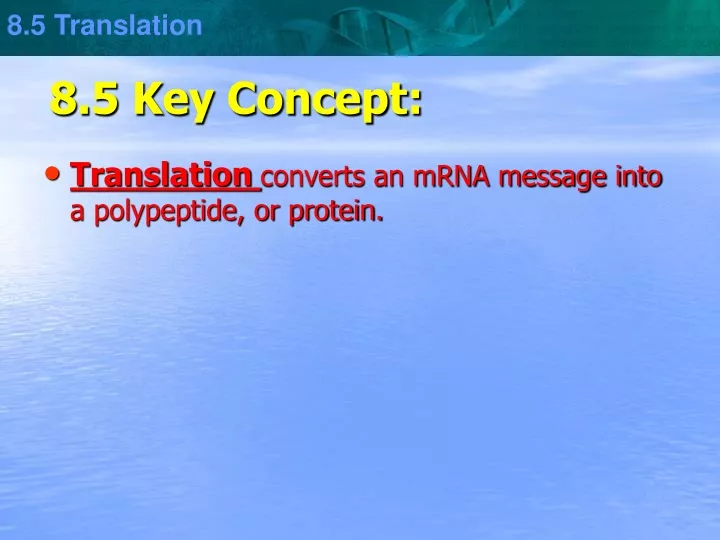 8 5 key concept