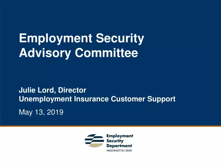 employment security advisory committee