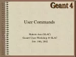 User Commands - slide 1