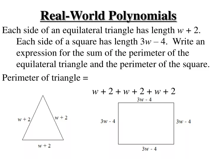 real world polynomials