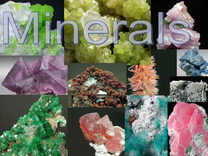 minerals