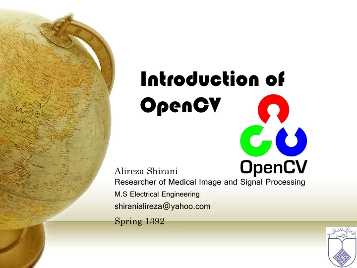 introduction of opencv