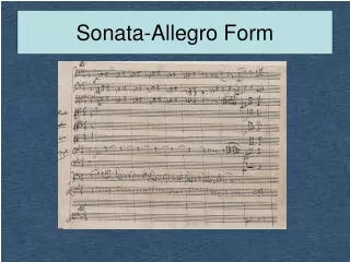 Sonata-Allegro Form