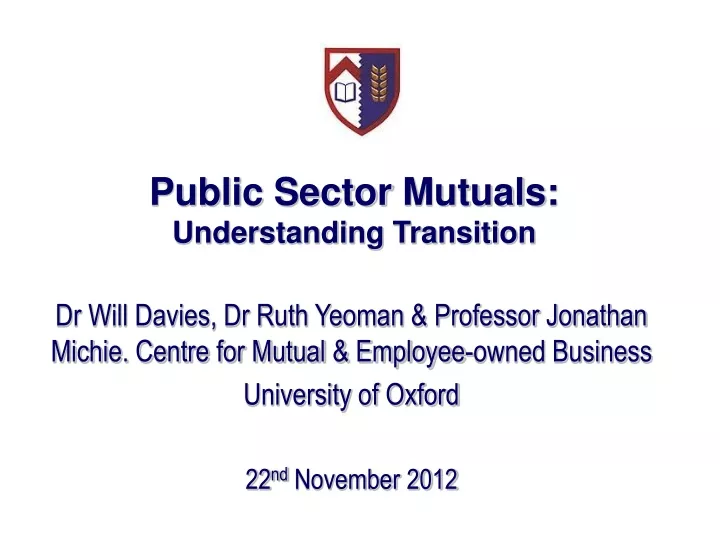 public sector mutuals understanding transition