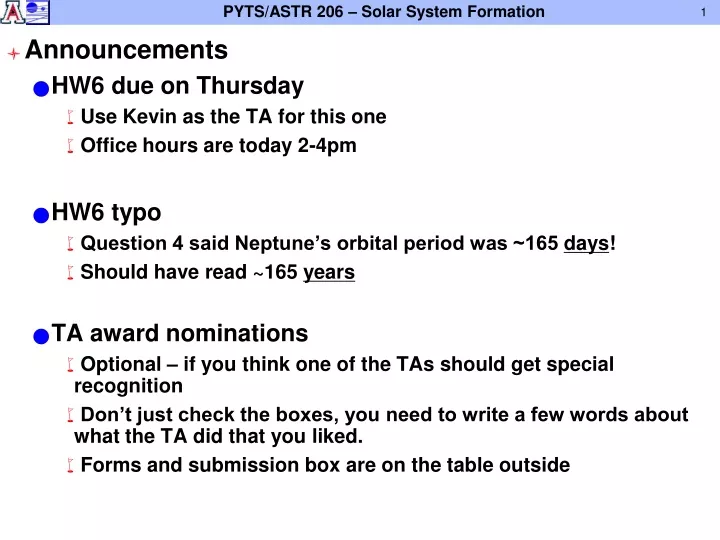 announcements hw6 due on thursday use kevin