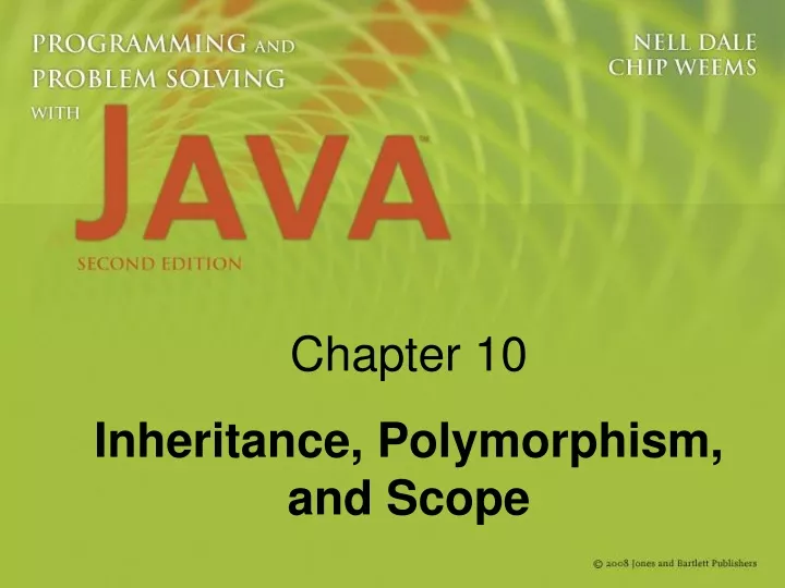 chapter 10 inheritance polymorphism and scope