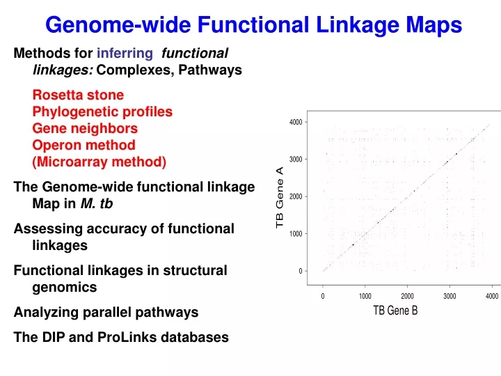 genome wide functional linkage maps