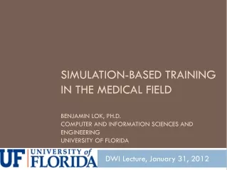 DWI Lecture, January 31, 2012