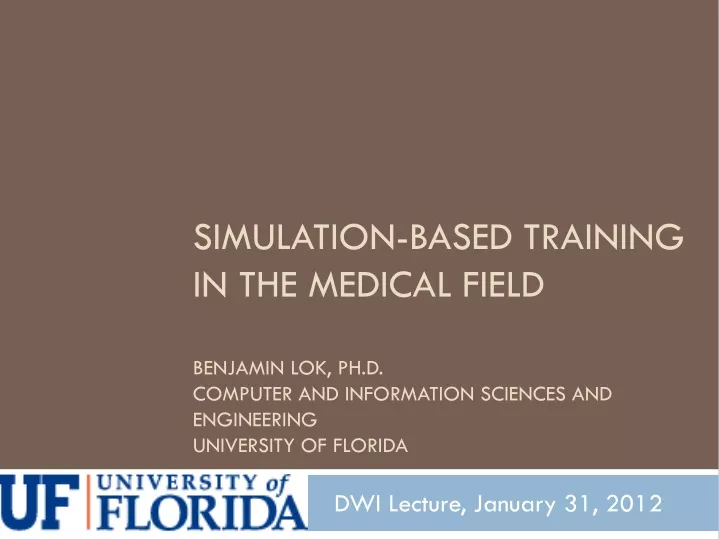 dwi lecture january 31 2012