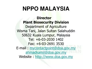 NPPO MALAYSIA