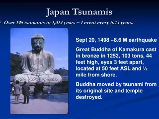 Japan Tsunamis