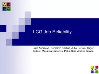 LCG Job Reliability