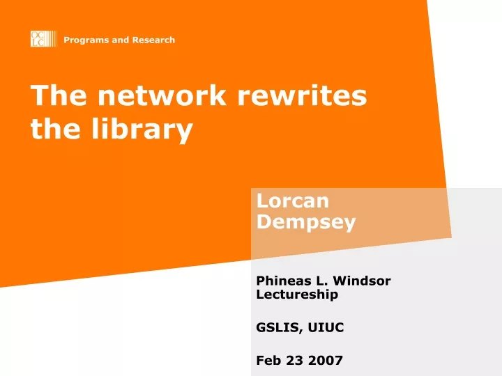 the network rewrites the library