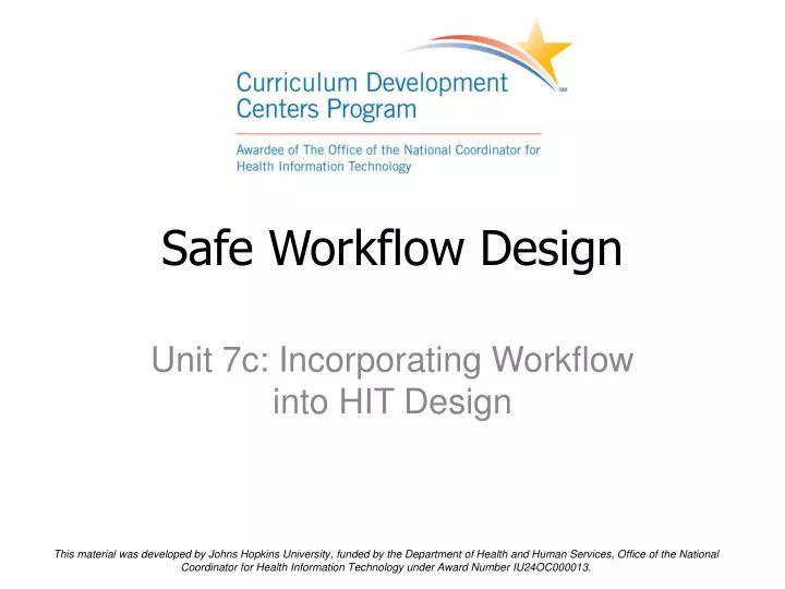 safe workflow design