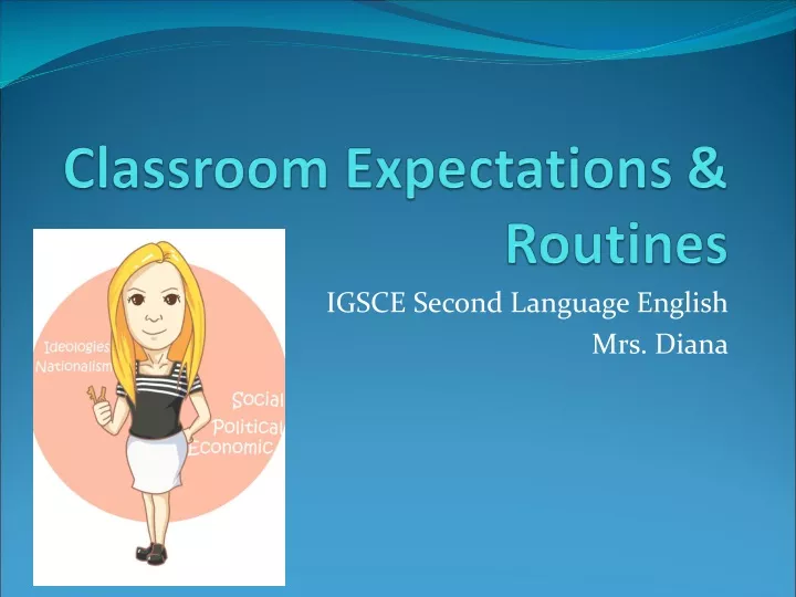 classroom expectations routines