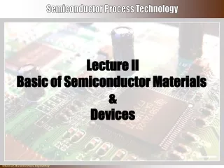 Semiconductor Process Technology