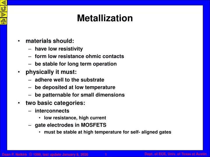 metallization