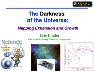 The  Darkness 	   of the Universe: Mapping Expansion and Growth