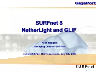SURFnet 6  NetherLight and GLIF