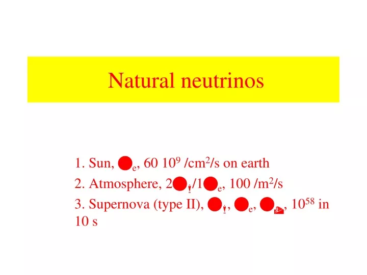 natural neutrinos