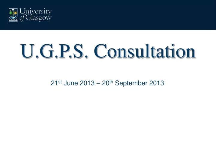 u g p s consultation