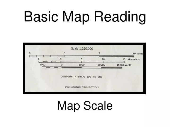 basic map reading