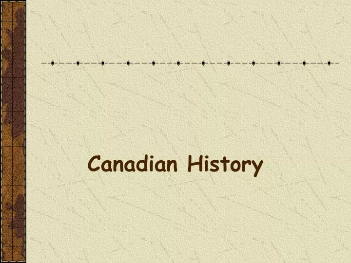 canadian history