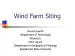 Wind Farm Siting
