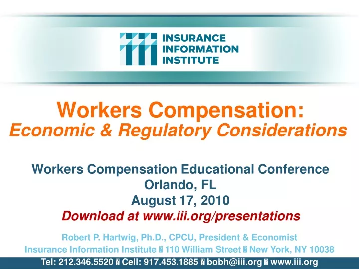 workers compensation economic regulatory considerations