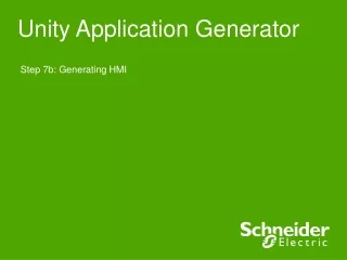 Unity Application Generator