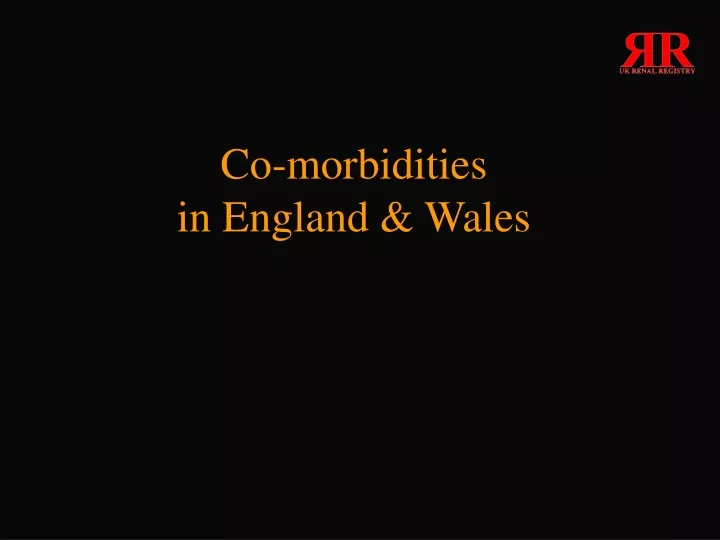 co morbidities in england wales