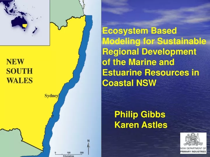 ecosystem based modeling for sustainable regional