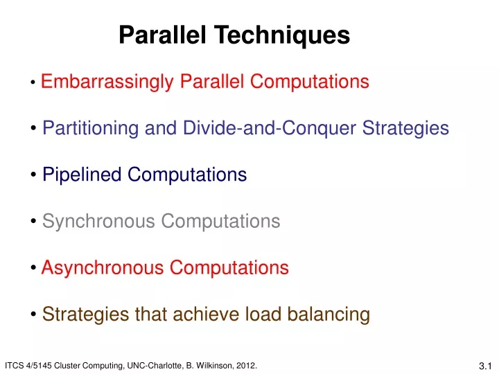parallel techniques