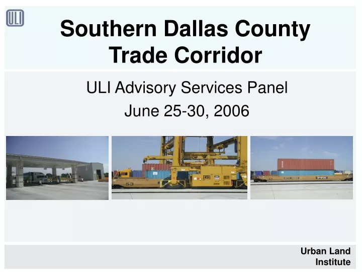 southern dallas county trade corridor