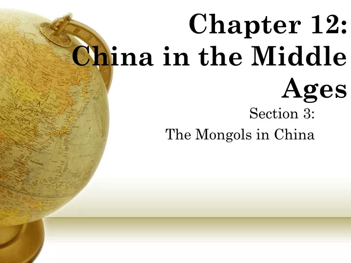 chapter 12 china in the middle ages
