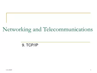 Networking and Telecommunications