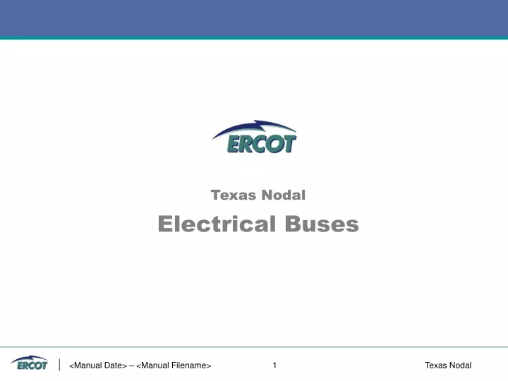 texas nodal electrical buses