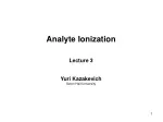 Analyte Ionization in Reversed-Phase HPLC Lecture - slide 1