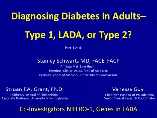 Diagnosing Diabetes In Adults–  Type 1, LADA, or Type 2?