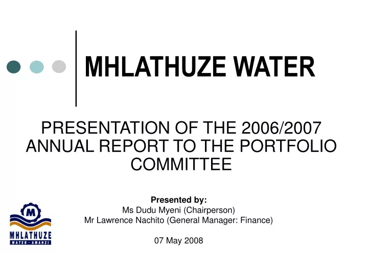 mhlathuze water