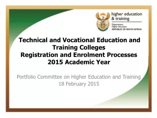Technical and Vocational Education and Training Colleges