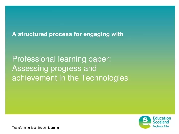 a structured process for engaging with